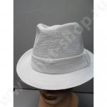 Шляпа "Молодёжная" из соломки, белого цвета