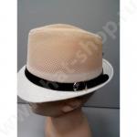 Шляпа "Молодёжная" из хлопка с полиэстеролом в сетку, цвет кремовый