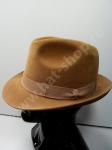 Шляпа Duplex из пухового велюра светло-коричневая