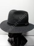 Шляпа Gino меланж из шерсти темно-серая