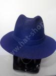 Шляпа HERMES из пухового велюра синяя